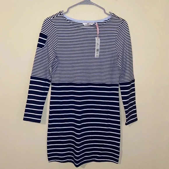 Vineyard Vines Mixed Stripe Knit Dress Longsleeve XXS NWT - Picture 1 of 4